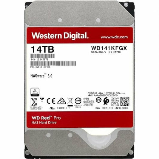 Hard Drive Western Digital Red Pro WD142KFGX 3,5" 14 TB