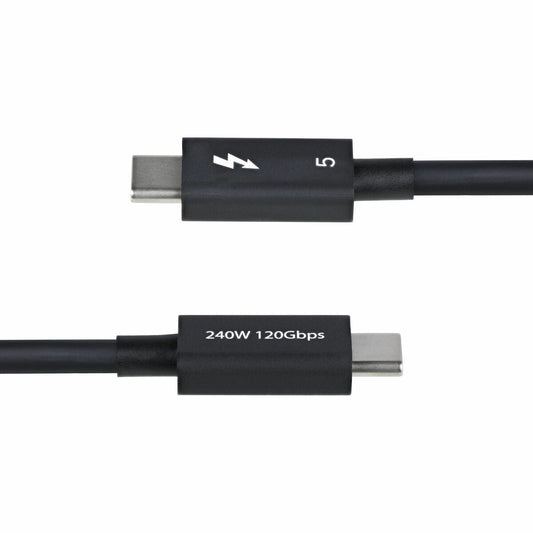 Power Cord Startech TBLT5MM80CM240W Black 80 cm