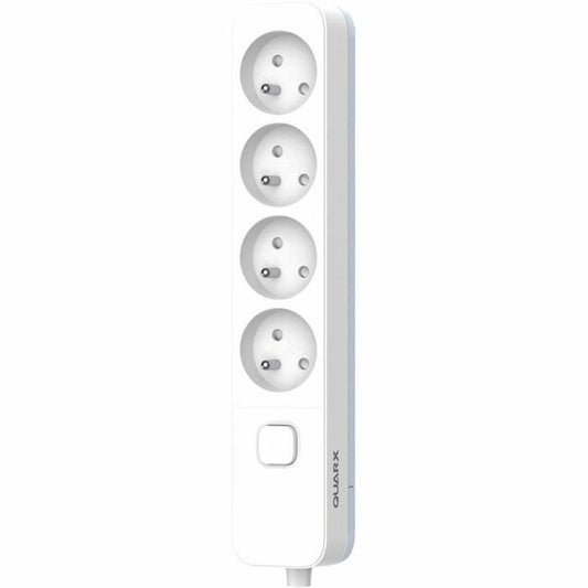 4-socket plugboard with power switch QUARX (1,5 m)