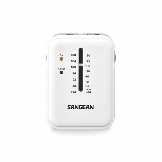 Transistor Radio Sangean White AM/FM
