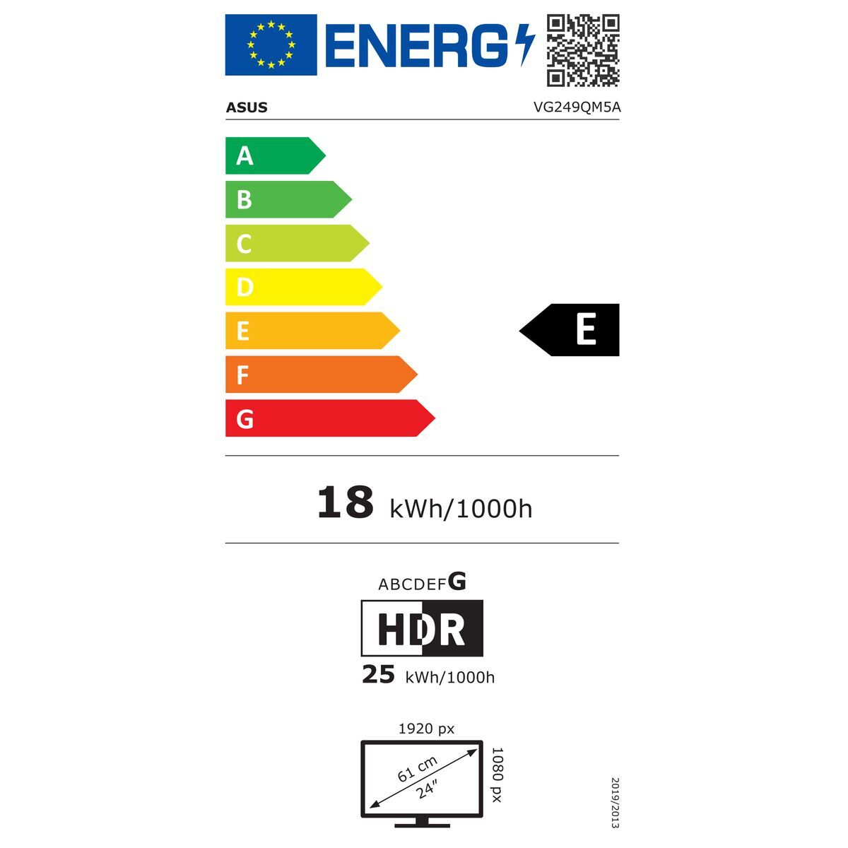 Monitor Asus 90LM0BA0-B01171 24" 23,8" Full HD