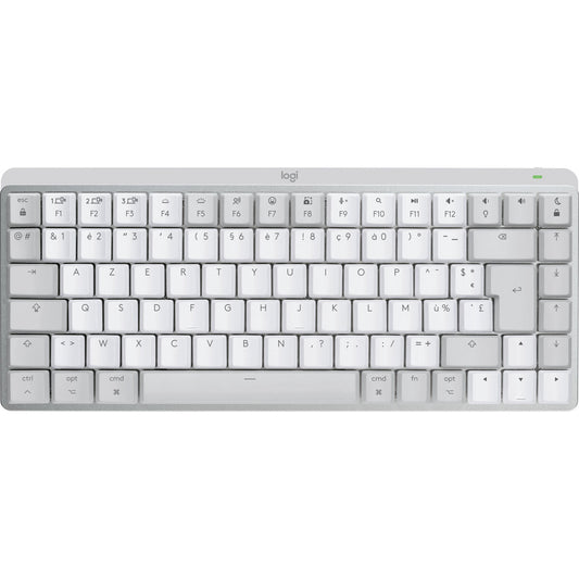 Wireless Keyboard Logitech MX Mini Mechanical for Mac White White/Grey French AZERTY