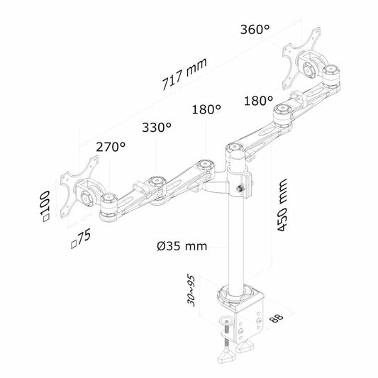 Screen Table Support Neomounts FPMA-D935D