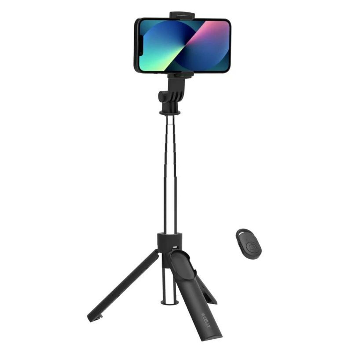 Selfie Stick Celly CLICKSFSTICKBK Black Smartphone