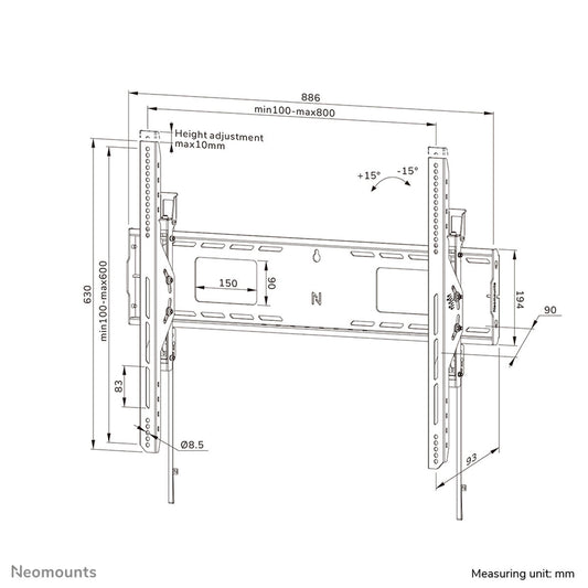 TV Mount Neomounts WL35-750BL18 43"