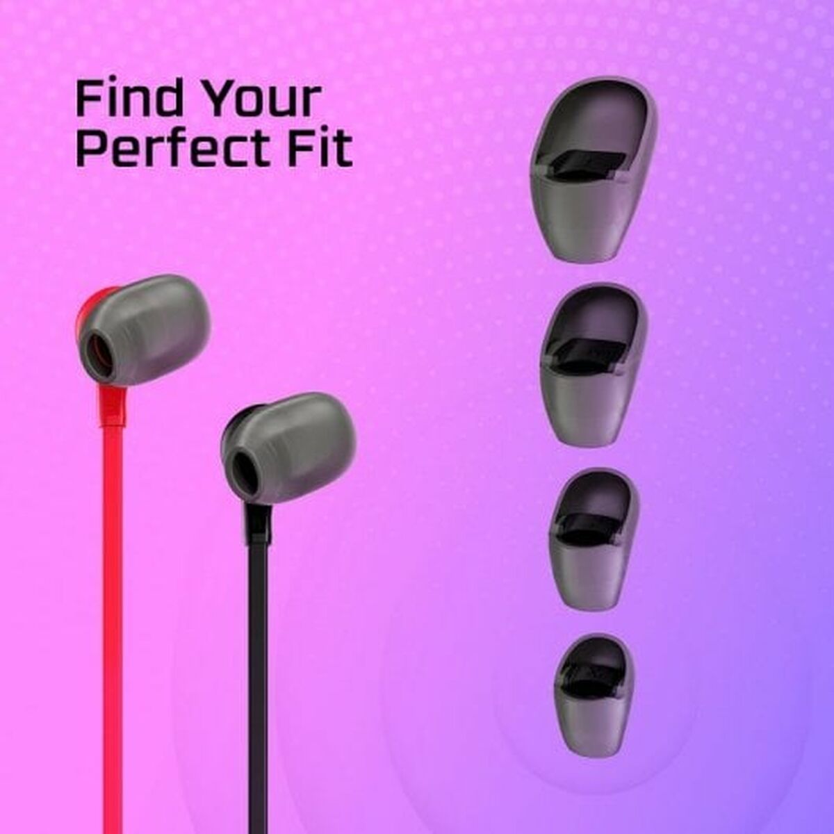 Headphones with Microphone HyperX Cloud EarBuds II Black