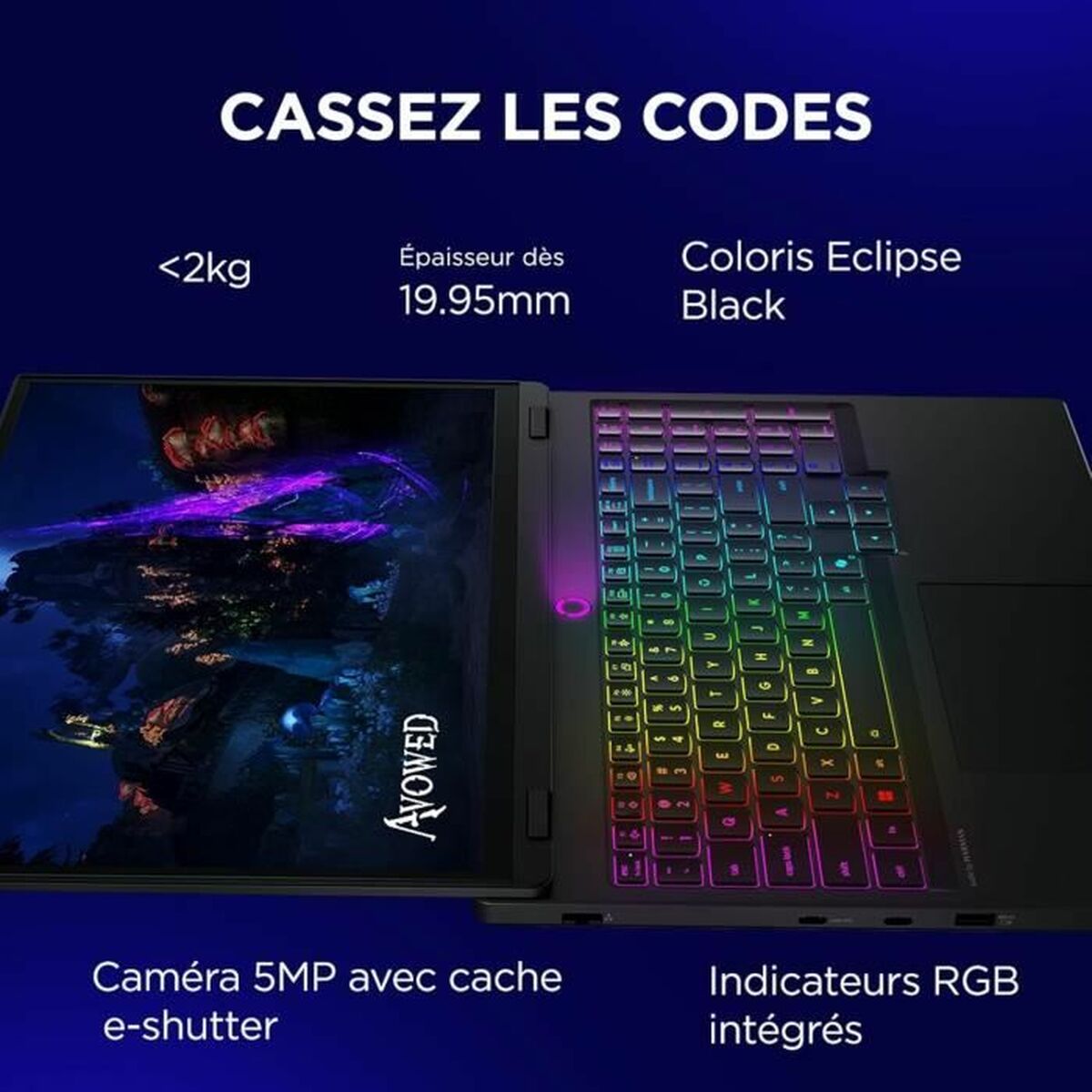 Laptop Lenovo Legion 5 15IRX10 AZERTY 15,6" Intel Core i7-1360P 32 GB RAM 512 GB geforce rtx 5060