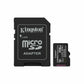 Micro SD Memory Card with Adaptor Kingston SDCS3/256GB