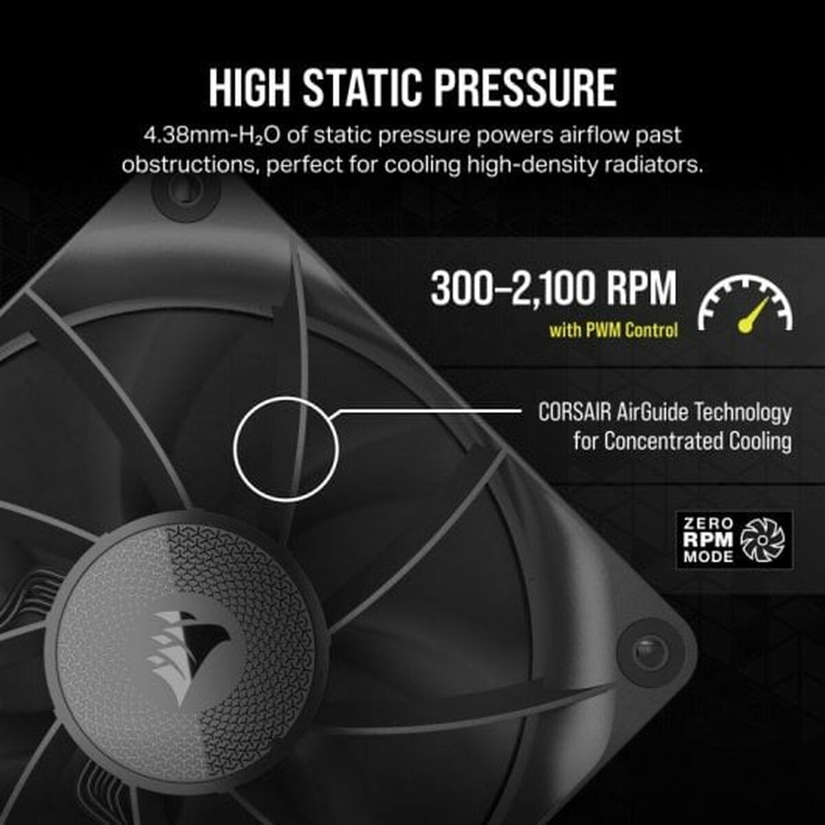 Box Ventilator Corsair CO-9051009-WW Ø 12 cm (1 Unit)