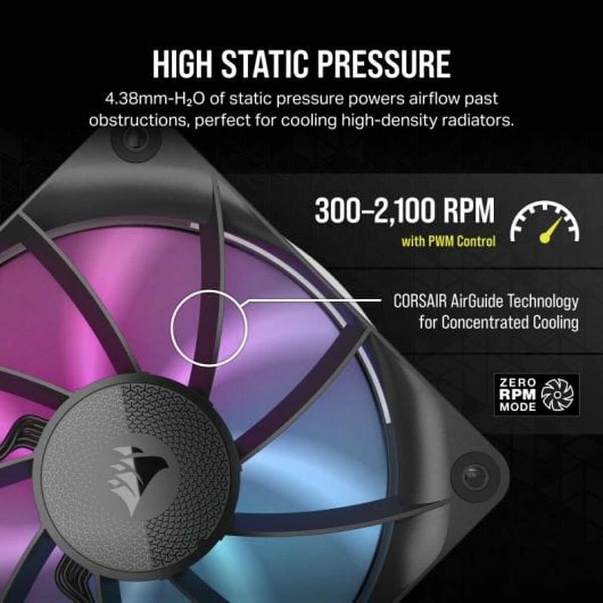 Box Ventilator Corsair CO-9051017-WW Ø 12 cm (1 Unit)