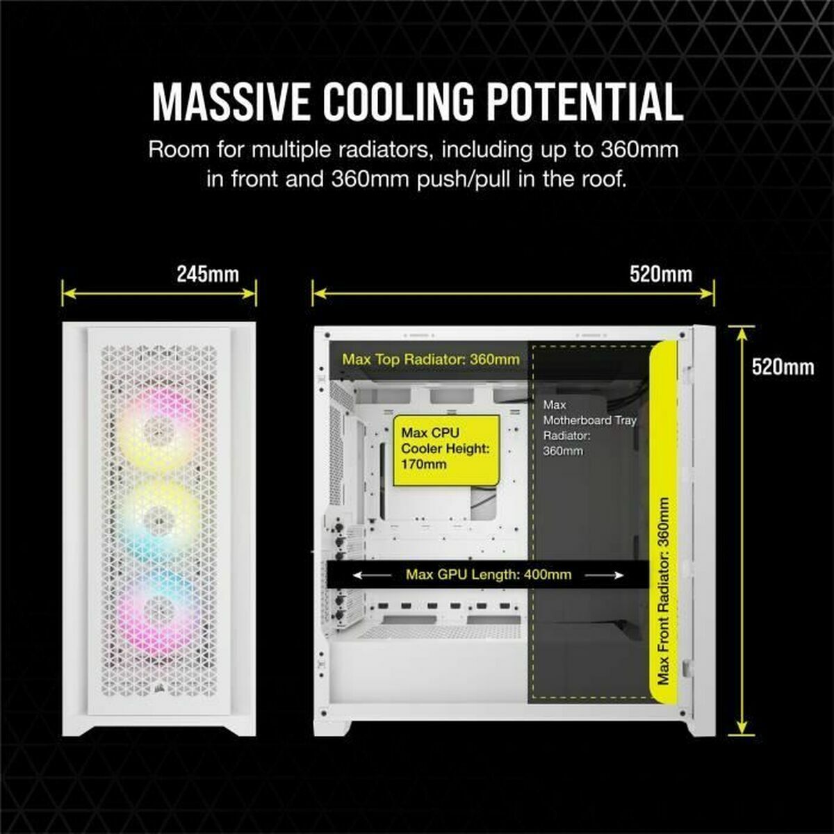 ATX Semi-tower Box Corsair CC-9011310-WW White