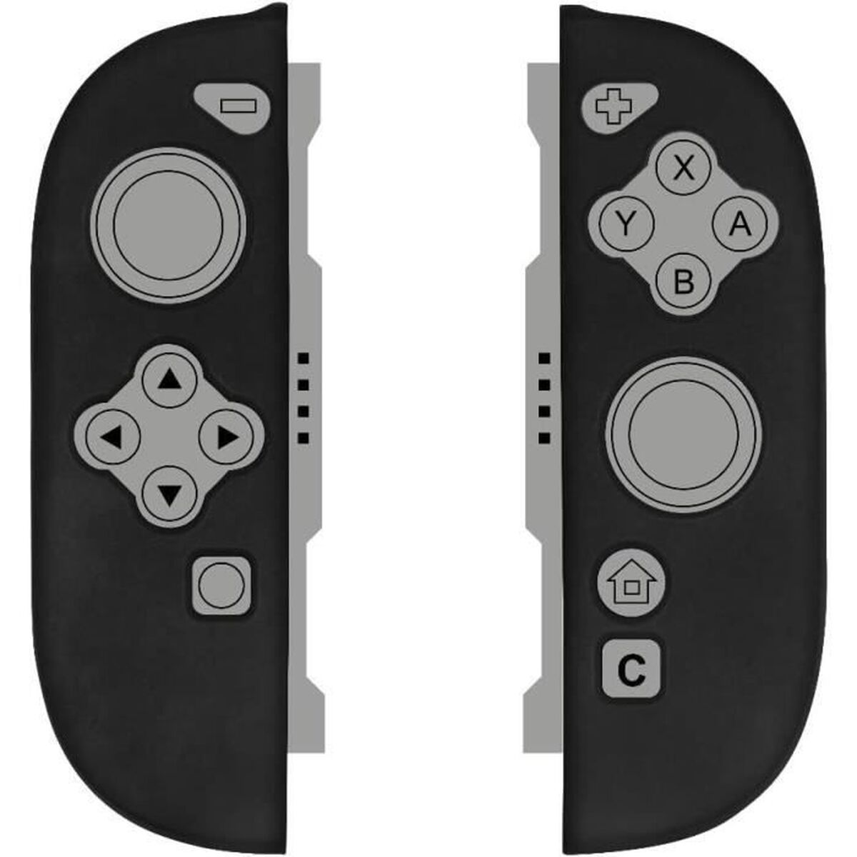 Protective Case KONIX Black Grey