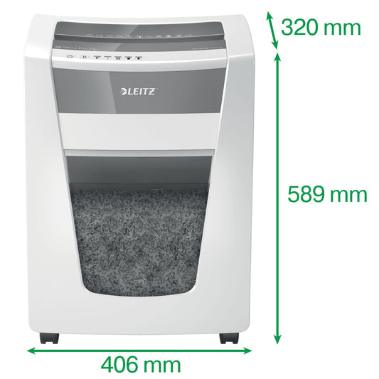 Micro-Cut Paper Shredder Leitz Office Pro P6+