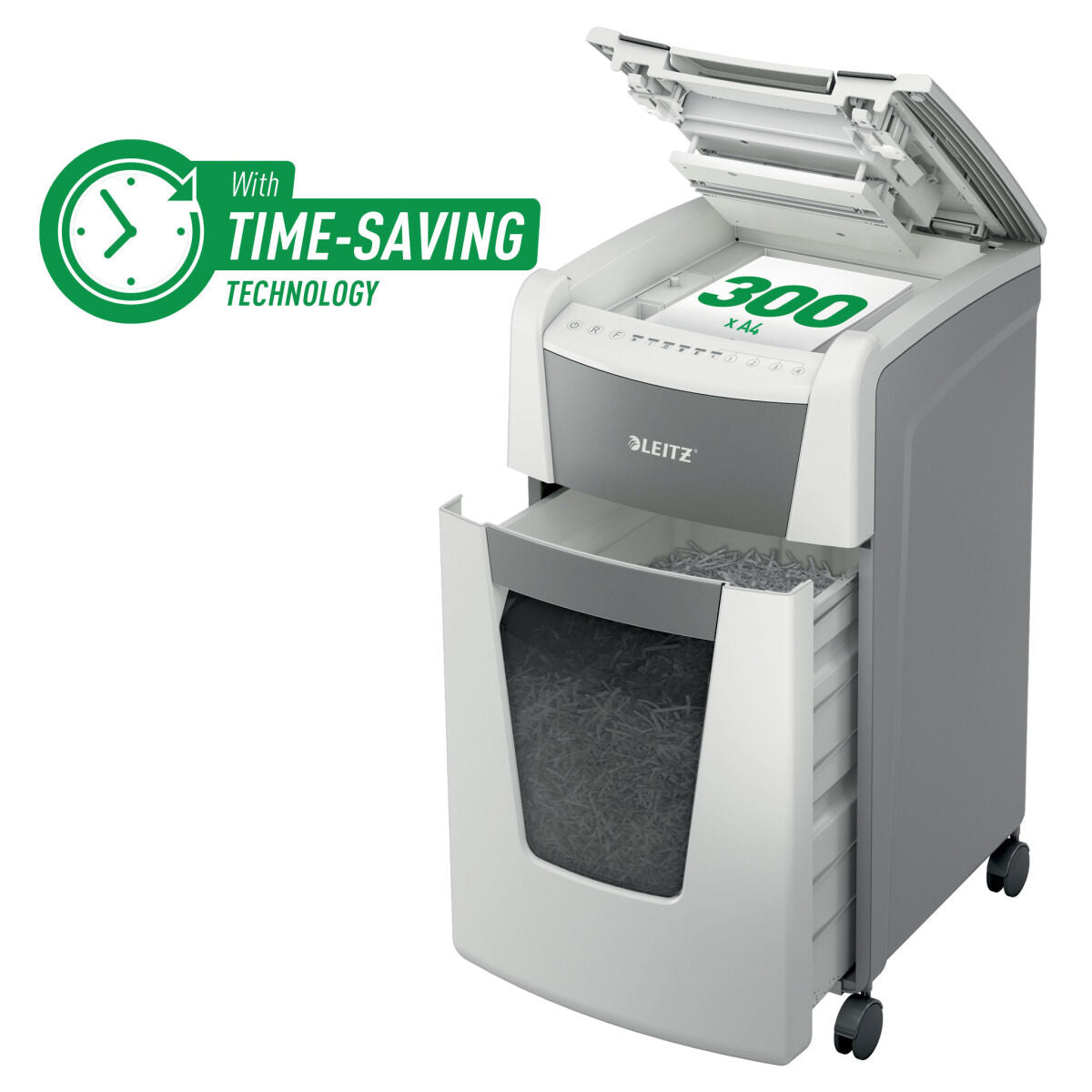 Paper Shredder Leitz IQ 300 Autofeed P4 60 L