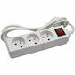 3-socket plugboard with power switch GAO
