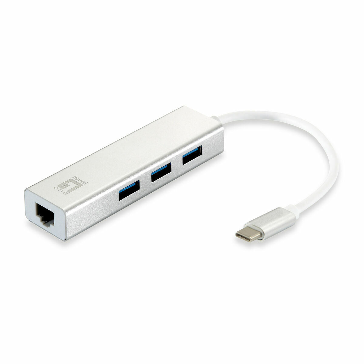 USB Hub Level One USB-0504 Black Silver