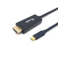 USB-C to HDMI Cable Equip 13341207101 Black 2 m
