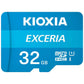 Micro SD Memory Card with Adaptor Kioxia Exceria UHS-I Class 10 Blue
