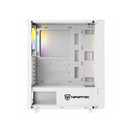 ATX Semi-tower Box Nfortec NF-CS-CAELUM-WHITE White