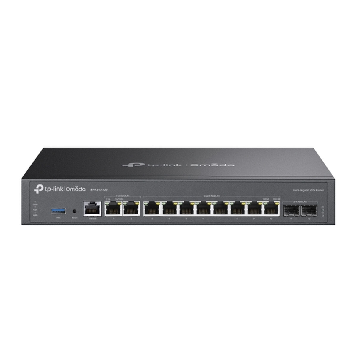 Router TP-Link ER7412-M2 Black USB RJ45 Ethernet LAN USB x 1