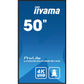 Videowall Monitor Iiyama MONITOR IIYAMA 50" 4K Ultra HD 50" 49,5"