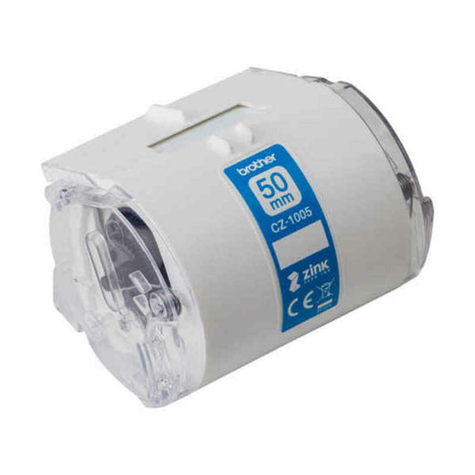 Laminated Tape for Labelling Machines Brother BA79319 50 mm Blue White