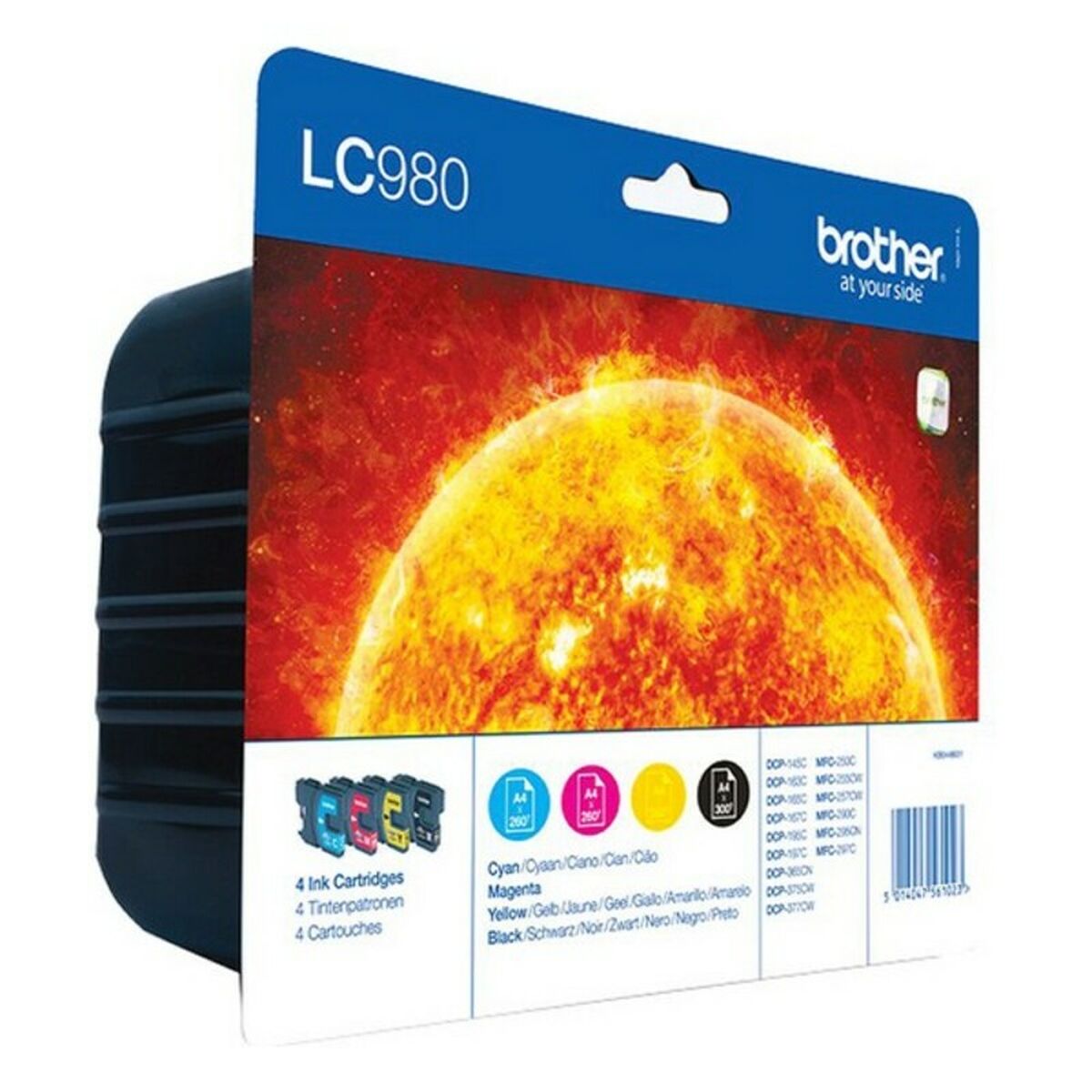 Original Ink Cartridge Brother LC980VALBP Black