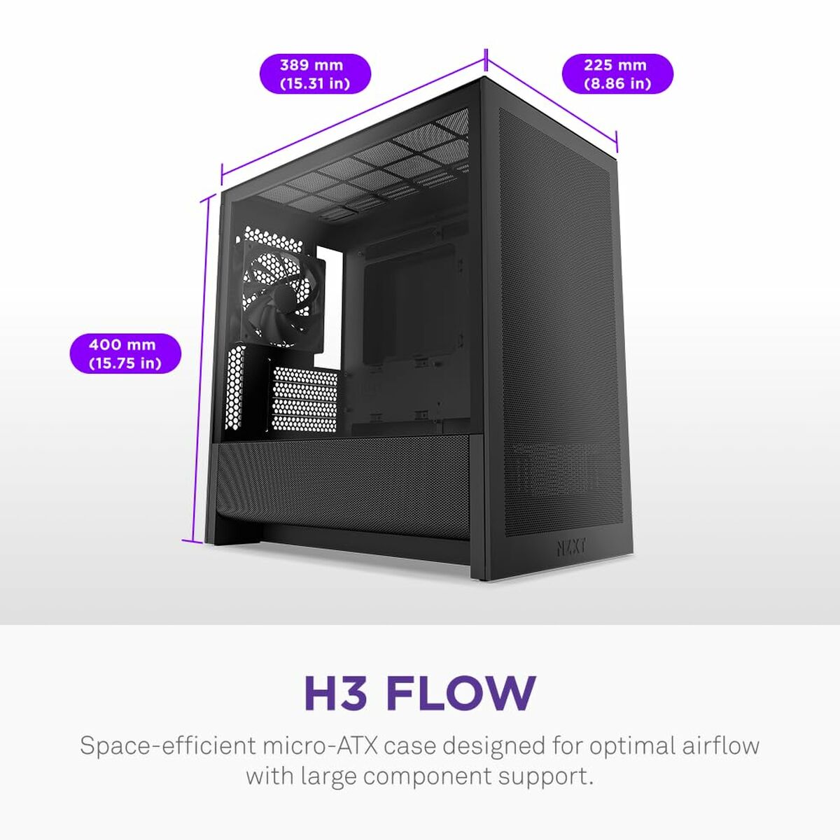 ATX Semi-tower Box NZXT CC-H31FB-01 Black