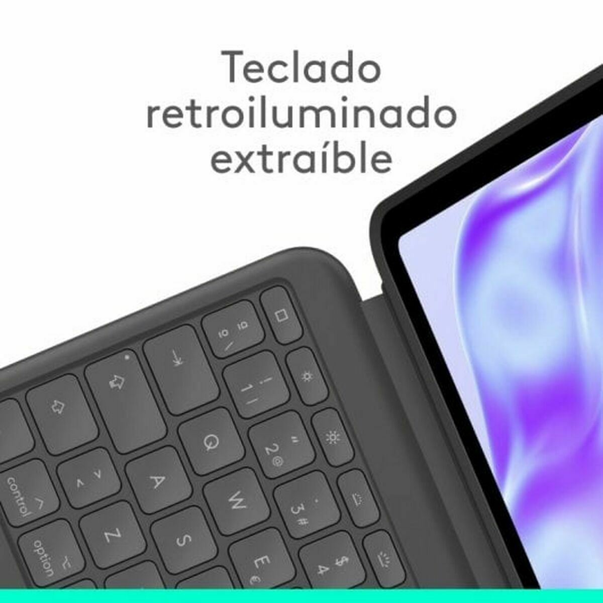 Tablet cover Logitech 920-012667 Grey Graphite Spanish Qwerty