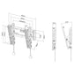 TV Mount Neomounts NM-W125BLACK 10" 40" 20 kg