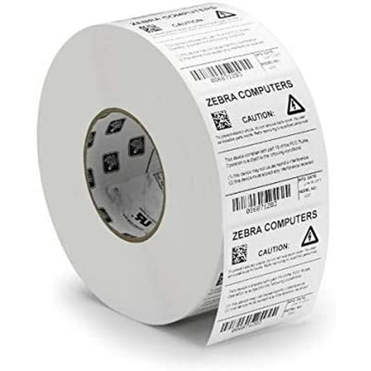 Printer Labels Zebra 3012883-T White Rectangular 25 Sheets (25 Units)