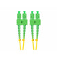 Hose Lanberg G657A1 (2 m) Yellow Duplex