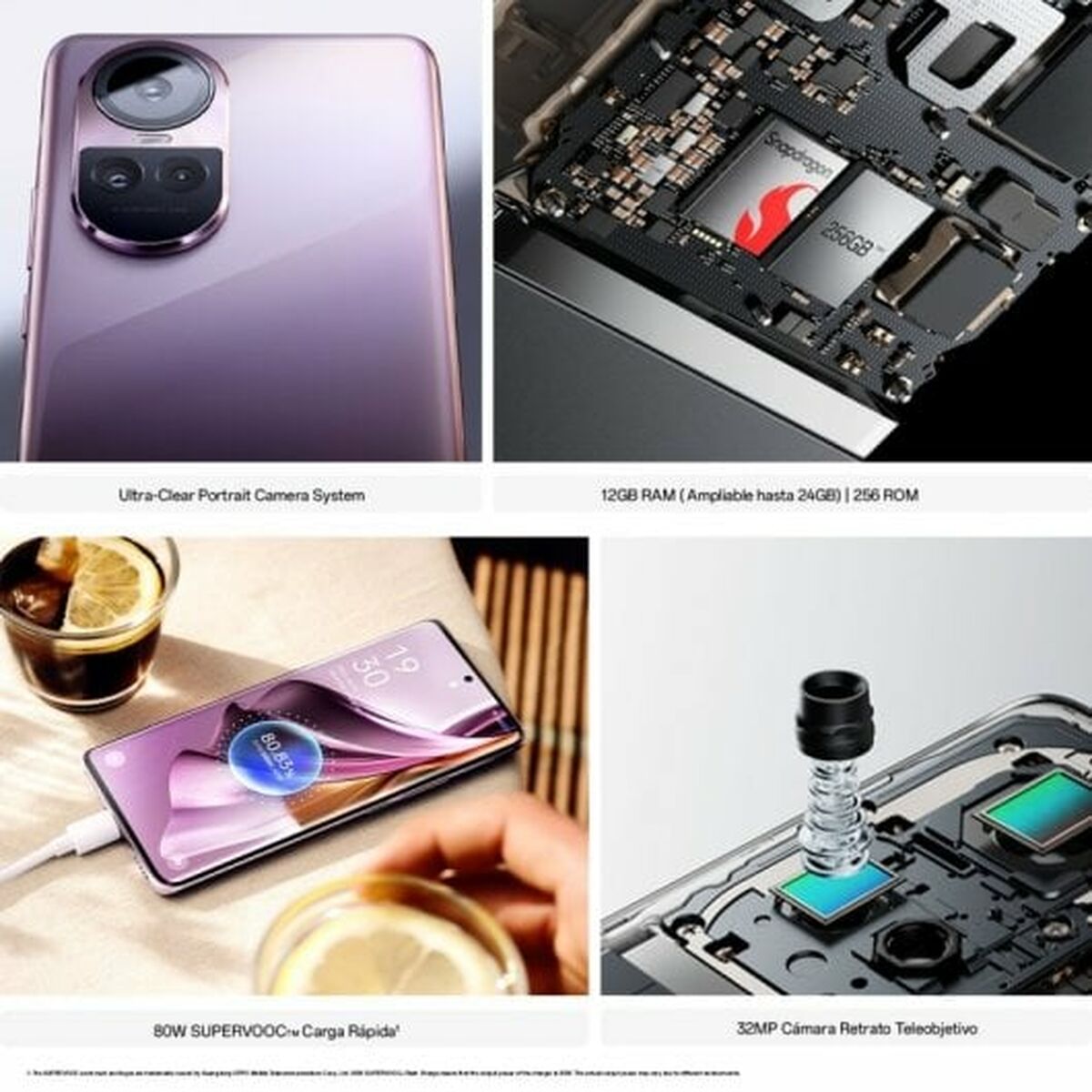 Smartphone Oppo Reno10 Pro 5G 6,7" Octa Core 12 GB RAM 256 GB Black Silver
