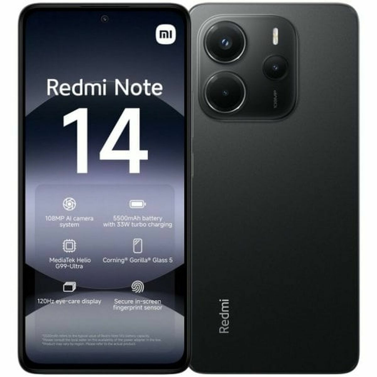 Smartphone Xiaomi Redmi Note 14 HELIO G99 ULTRA 6 GB RAM 128 GB Black 6,67"
