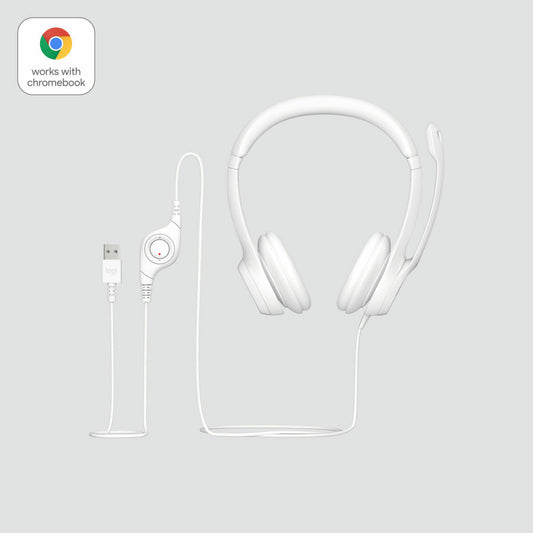 Headphones Logitech H390 White