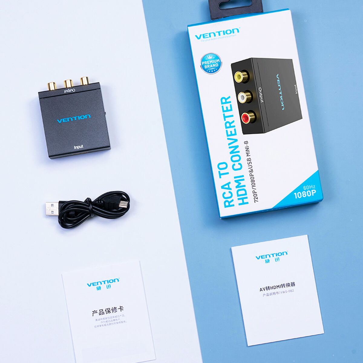 RCA to HDMI Adapter Vention AEEB0 Black