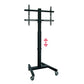 TV stand with wheels OMB 0.284 32" 55" 40 kg