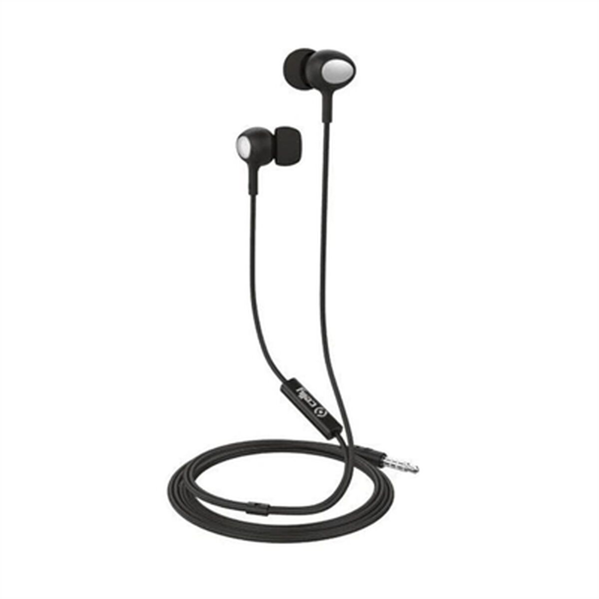 Headphones with Microphone Celly UP500BK Black