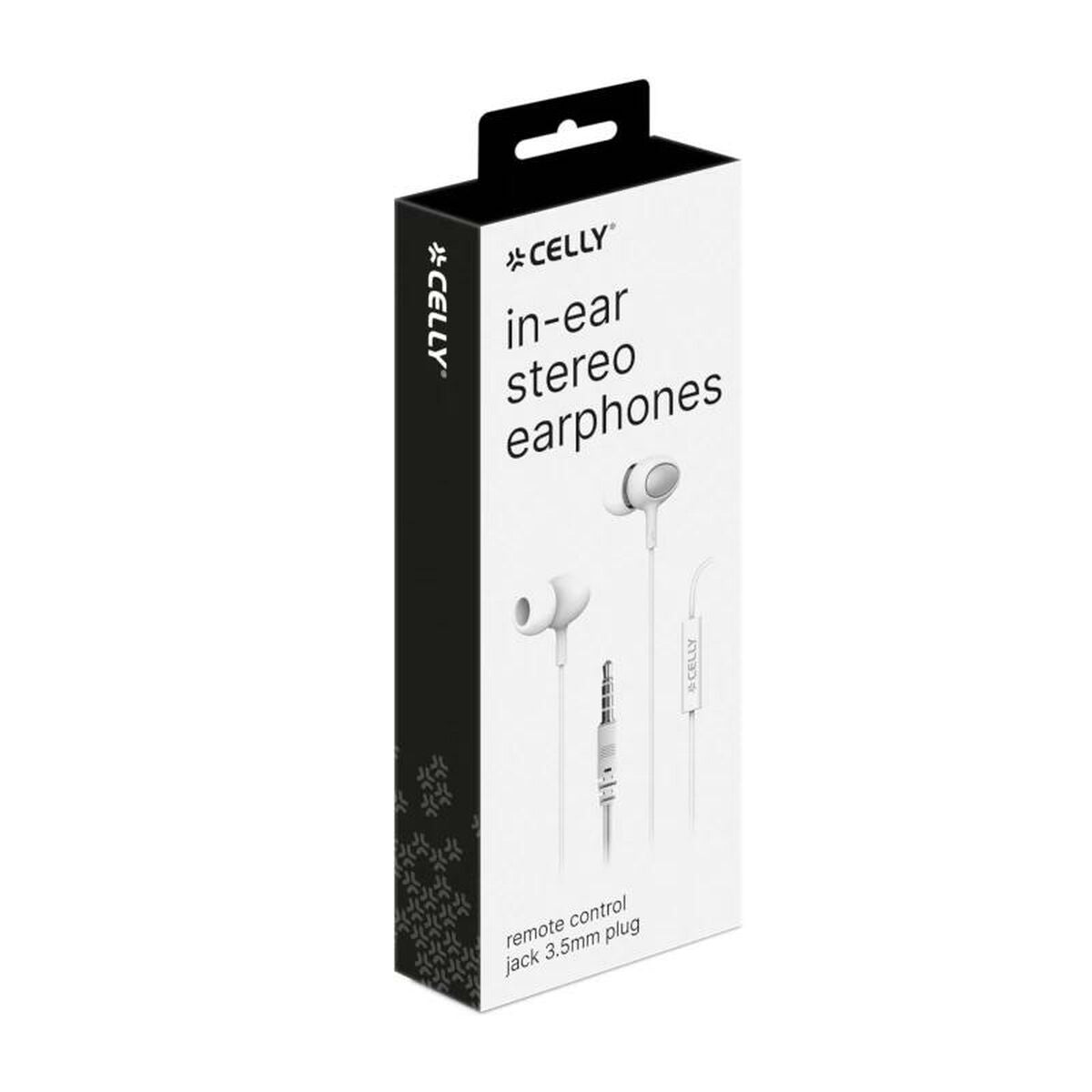 Headphones with Microphone Celly UP500WH White
