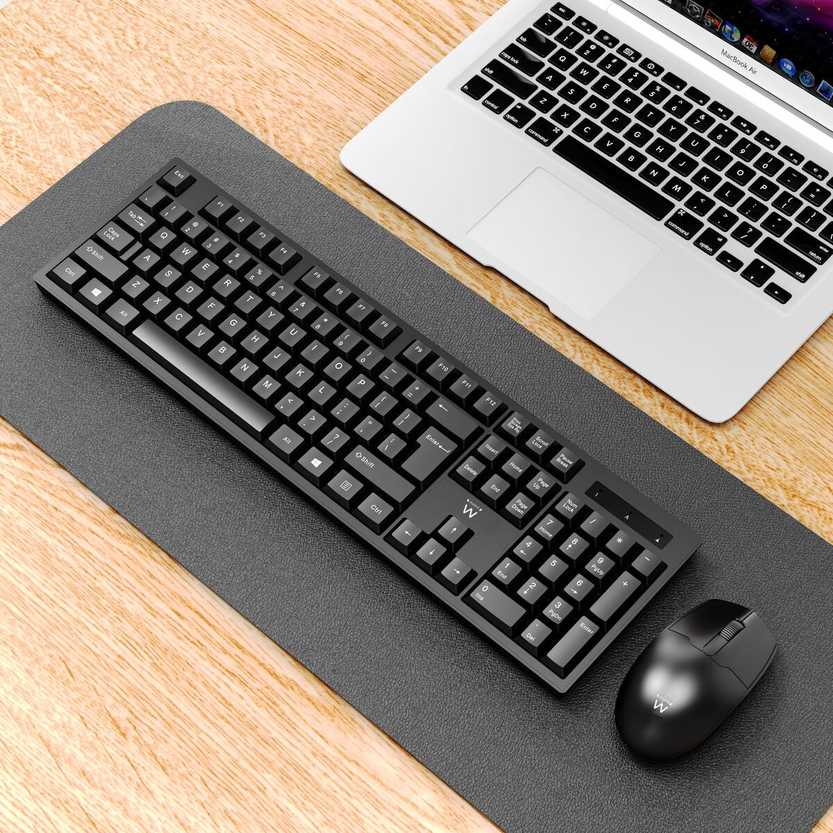 Keyboard Ewent EW3281 Black Spanish Qwerty QWERTY