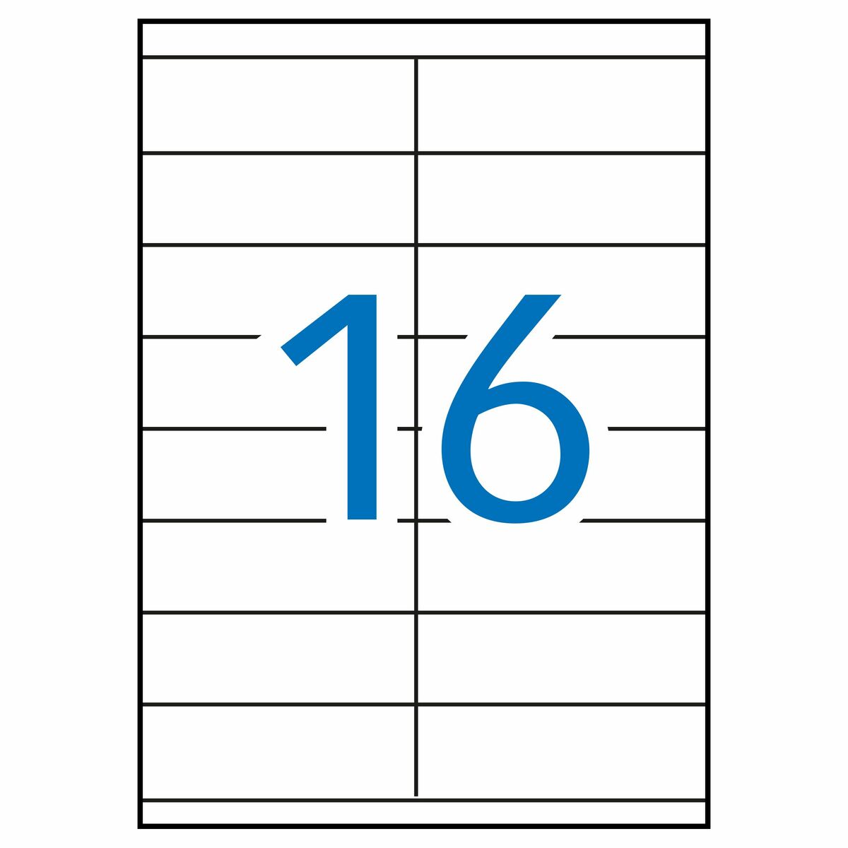 Adhesive labels Apli 01287 White 100 Sheets 105 x 35 mm