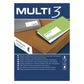 Adhesive labels MULTI 3 White Upright 500 Sheets 70 x 42,4 mm (24 Units)