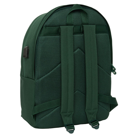 Rucksack for Laptop and Tablet with USB Output El Ganso Basics Green