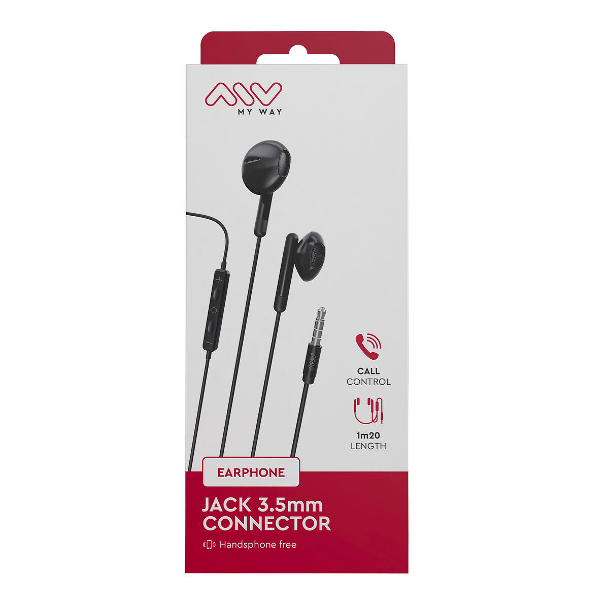 Headphones with Microphone Myway Black