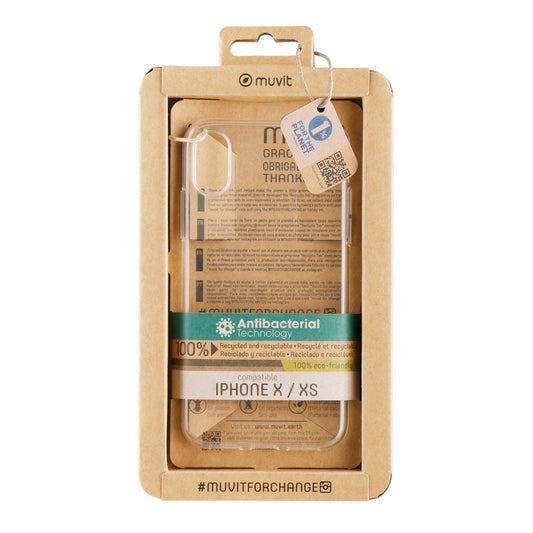 Mobile cover Muvit for Change iPhone X/XS Transparent