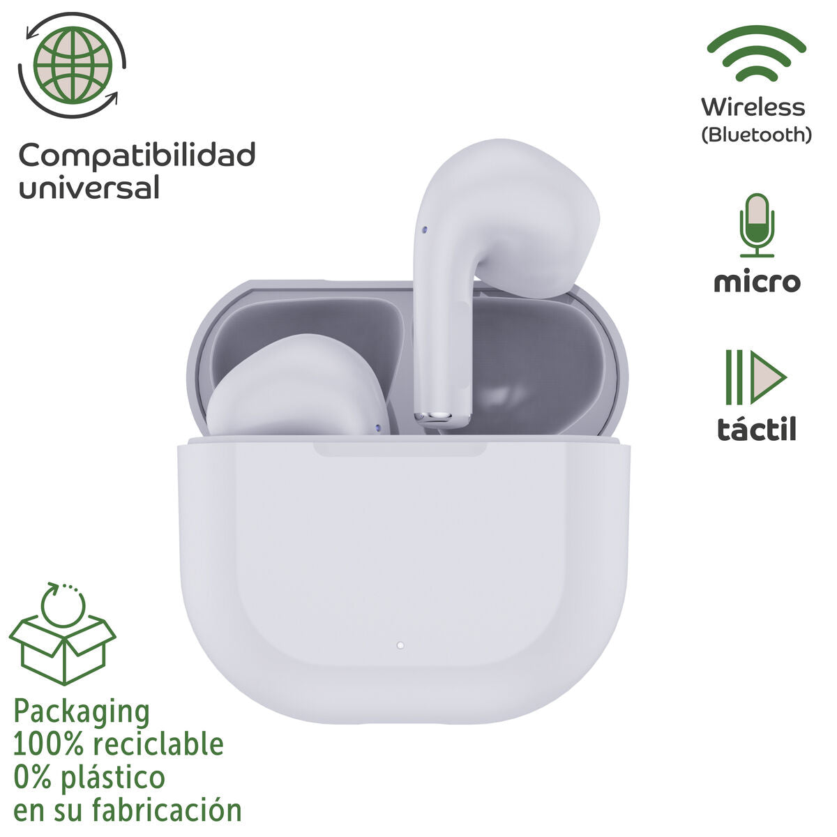 In-ear Bluetooth Headphones Myway Pro touch control