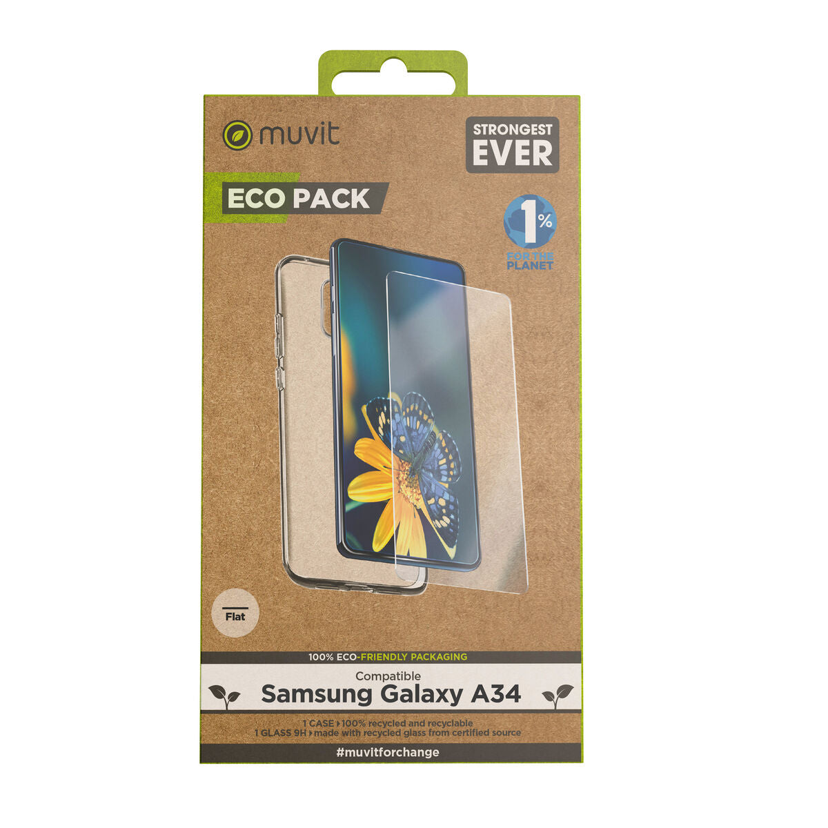 Mobile Case and Protector Muvit for Change Galaxy A34 5G Samsung Galaxy A34 5G