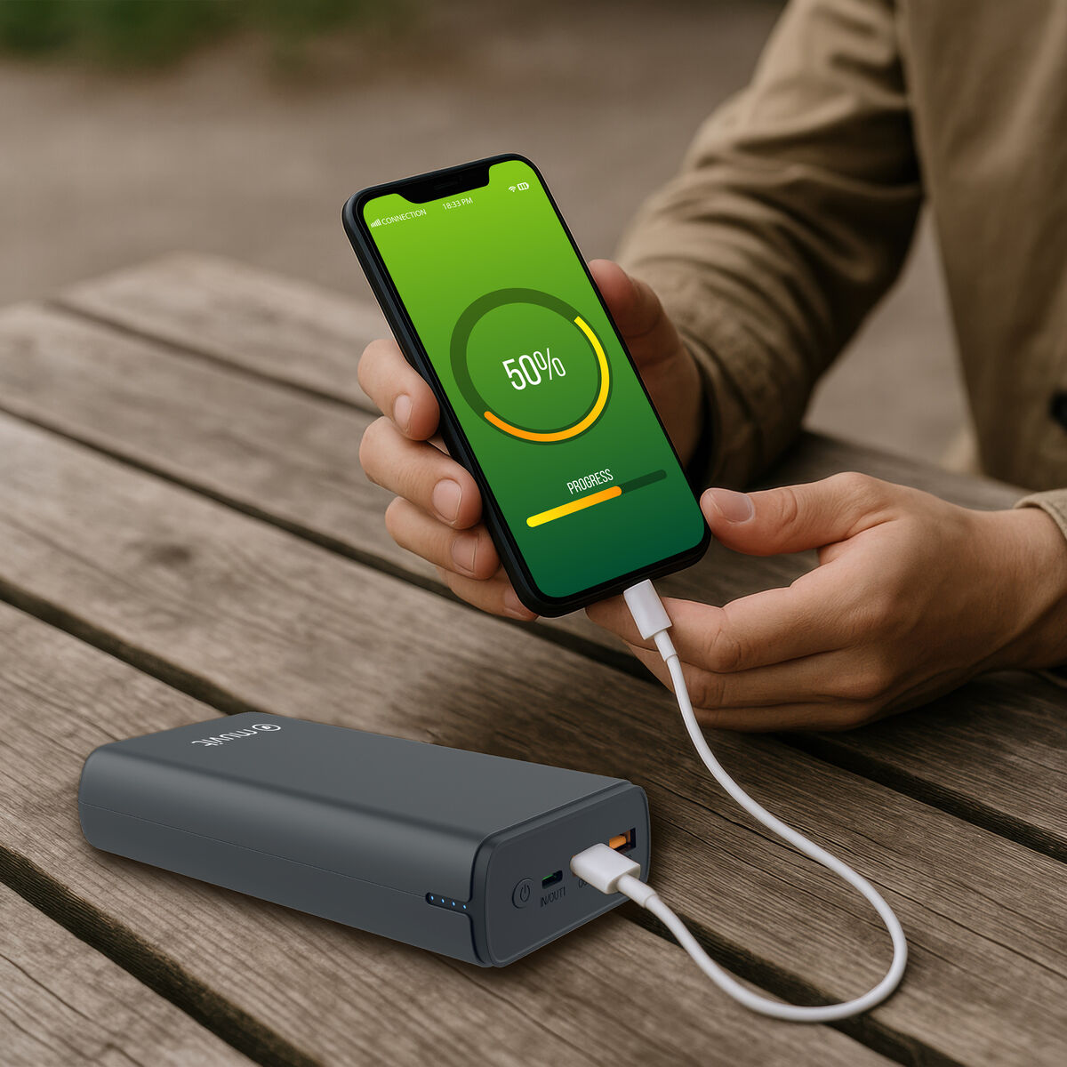 Powerbank Muvit for Change DP200G-R-PD Black 20 W