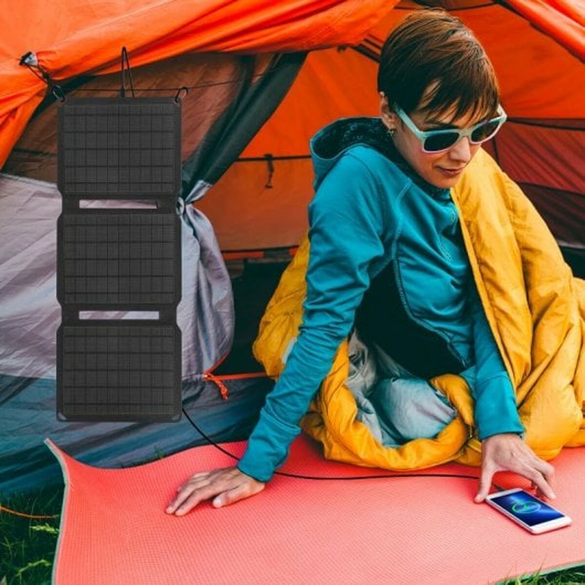 Solar charger Muvit 15W SOLAR CHARGER Black 15 W