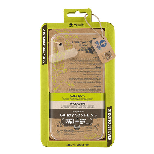 Mobile cover Muvit for Change Galaxy S23 FE 5G Transparent Samsung Galaxy S23 Ultra